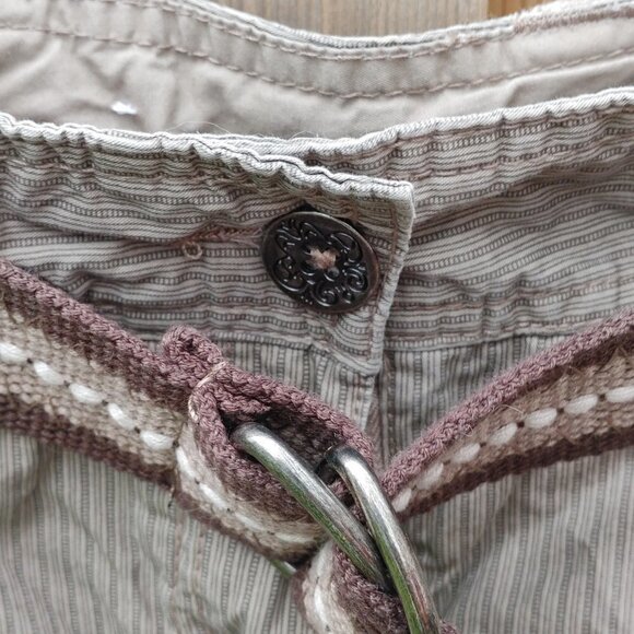 ATTRACTIVE Pin Stripe Woman's CARGO SKIRT Size 12 Dalia Collection - Picture 3 of 12